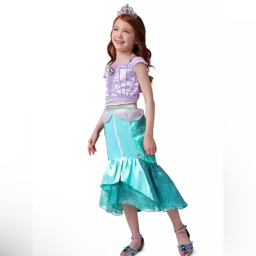 Disney Girls Lavender and Teal Mermaid Matching Set